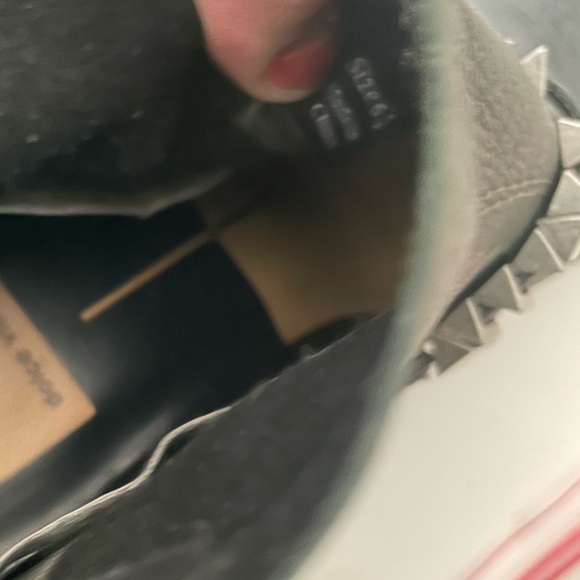 Dolce Vita Teyla harness ankle biker boots dark gray leather women size 6.5 zip - Picture 9 of 9